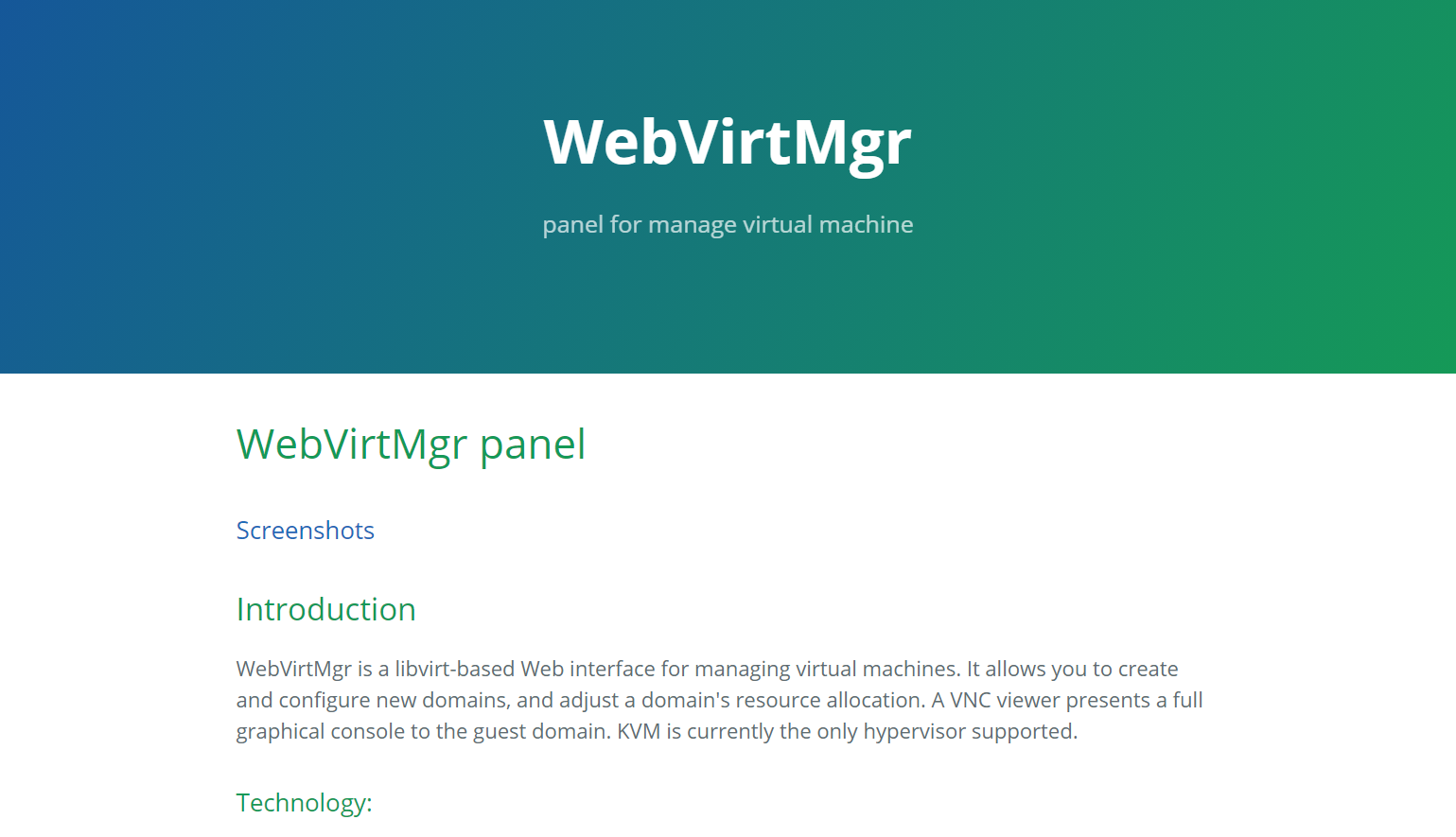 KVM 虚拟化管理平台 WebVirtMgr 部署实战